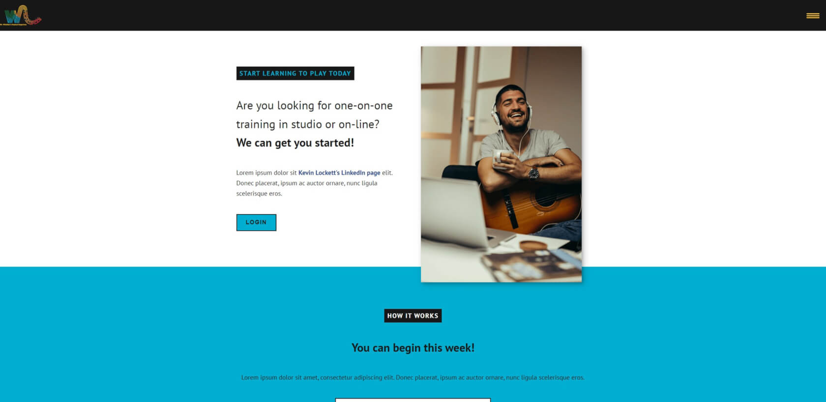 landing page for Whistler app, Kevin's second capstone project