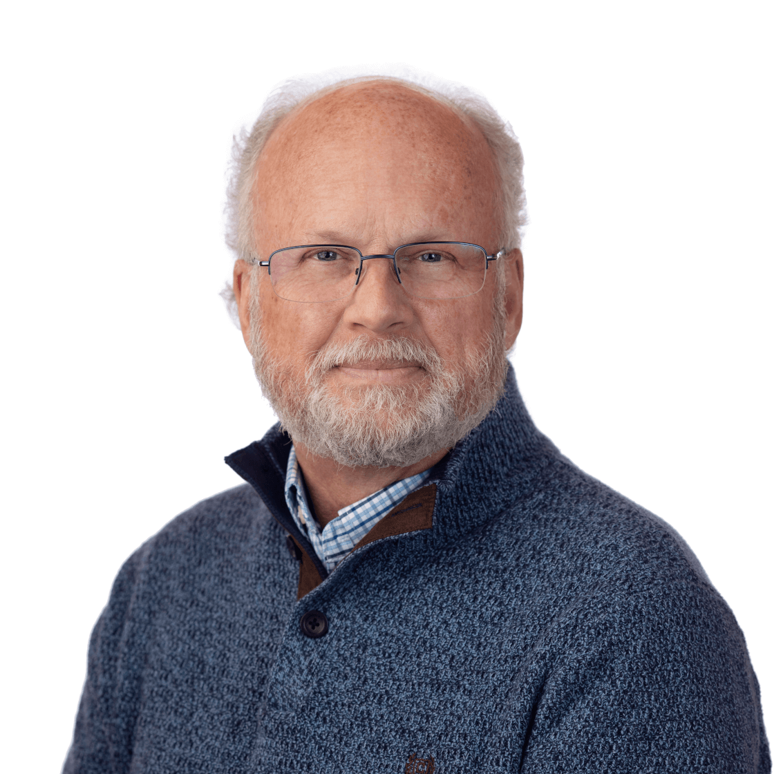 Kevin Lockett in a blue sweater